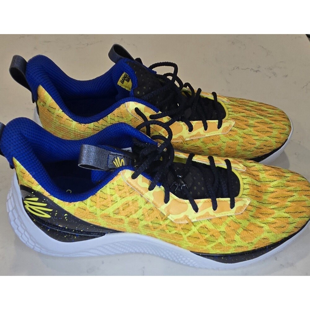 Under Armour Curry Flow 10 Mens Size 15 Bang Bang Golden State Colorway New